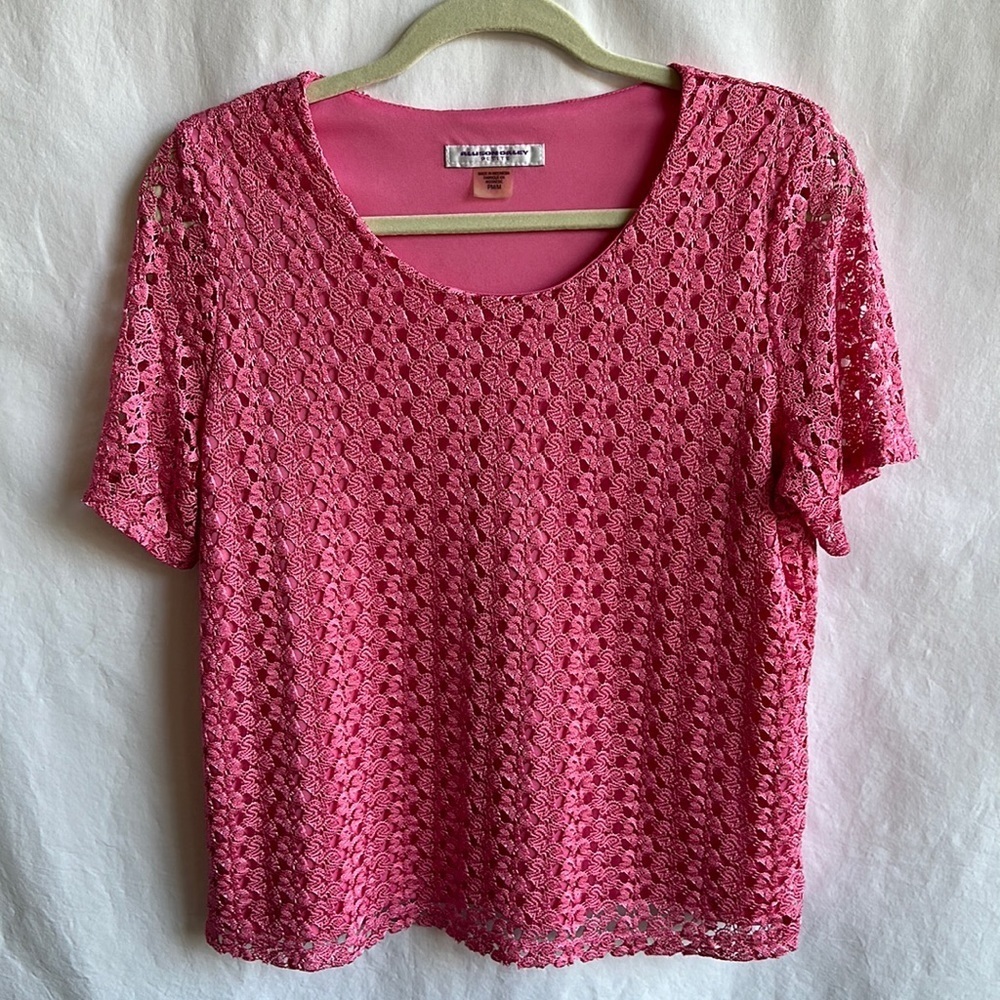 Allison Daley delicate look pink blouse, size PM